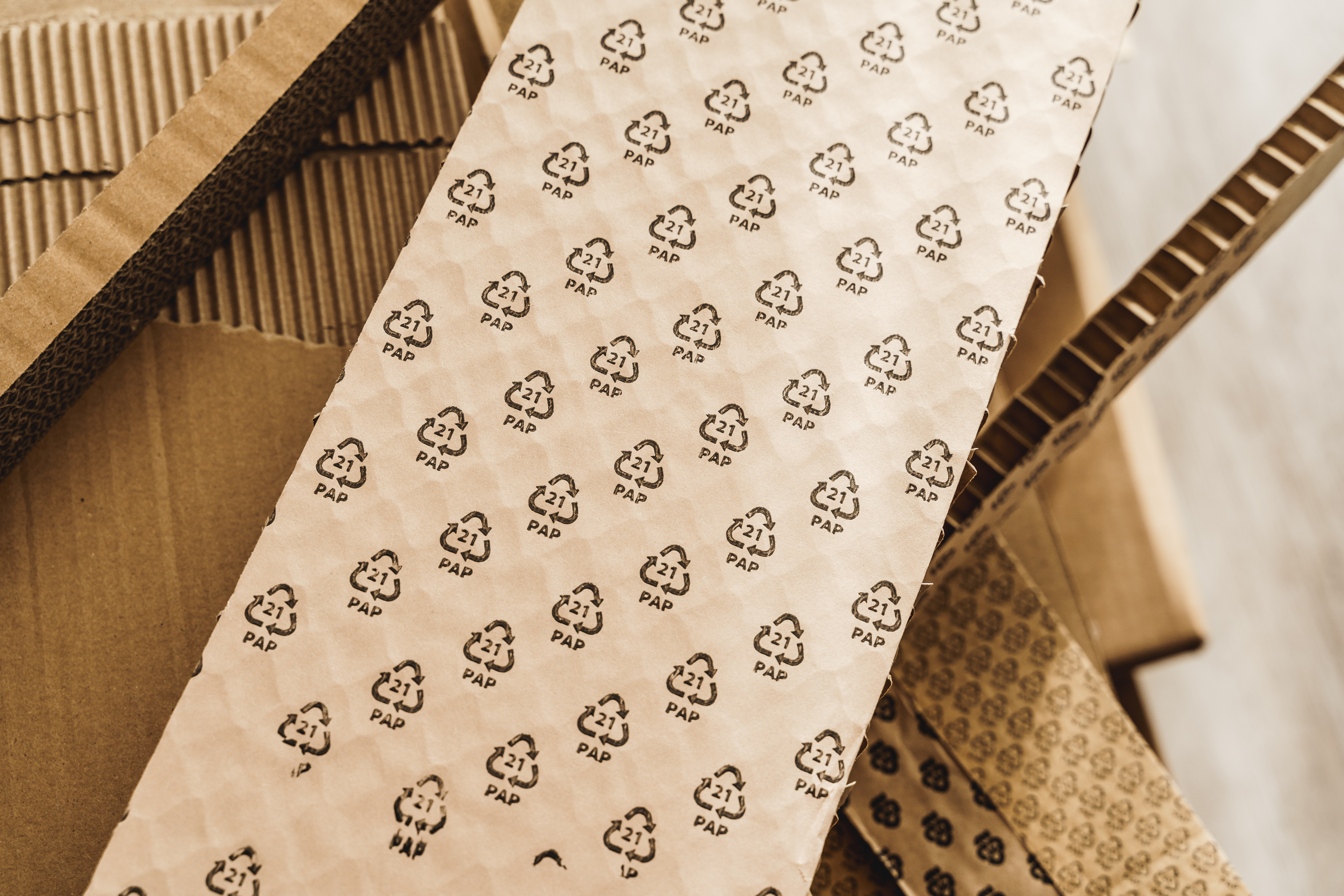 closeup of cardboard